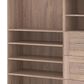 Bestar Pur 61" Closet Organizer in Rustic Brown, , large