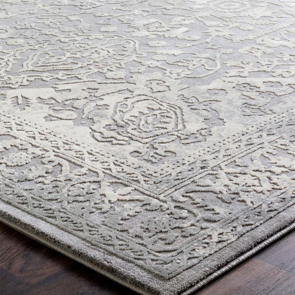 Surya Tibetan TBT-2300 7&#39;10&quot; x 10&#39;3&quot; Charcoal, Ivory and Khaki Area Rug, , large