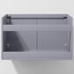 Lexora Home Geneva 30" Single Bathroom Vanity in Dark Grey with 2 cm White Carrara Marble Top and Rectangular Sink, , large