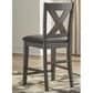 Ashley Caitbrook 24" Counter Height Stool in Antiqued Gray Wash, , large