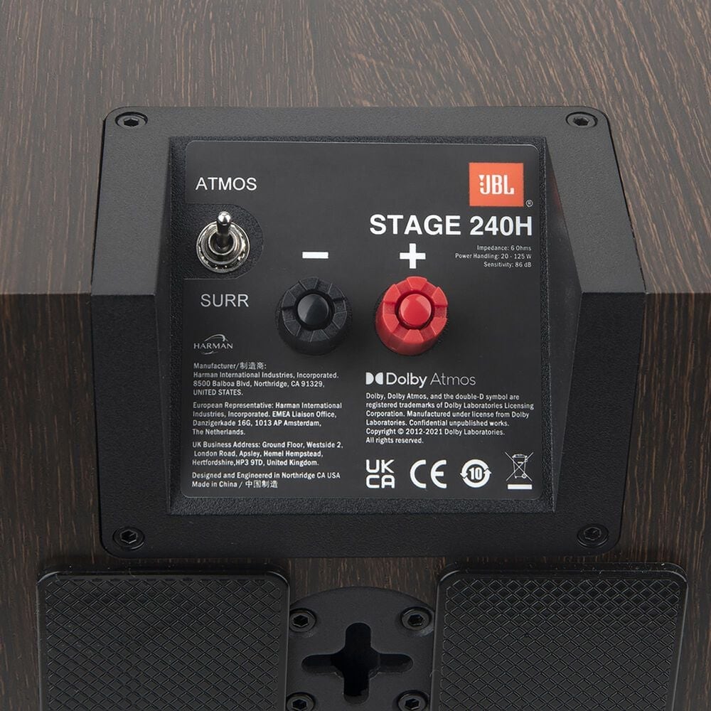 JBL Stage 2 4.5&quot; 2-Way Loudspeaker in Espresso &#40;Set of 2&#41;, , large