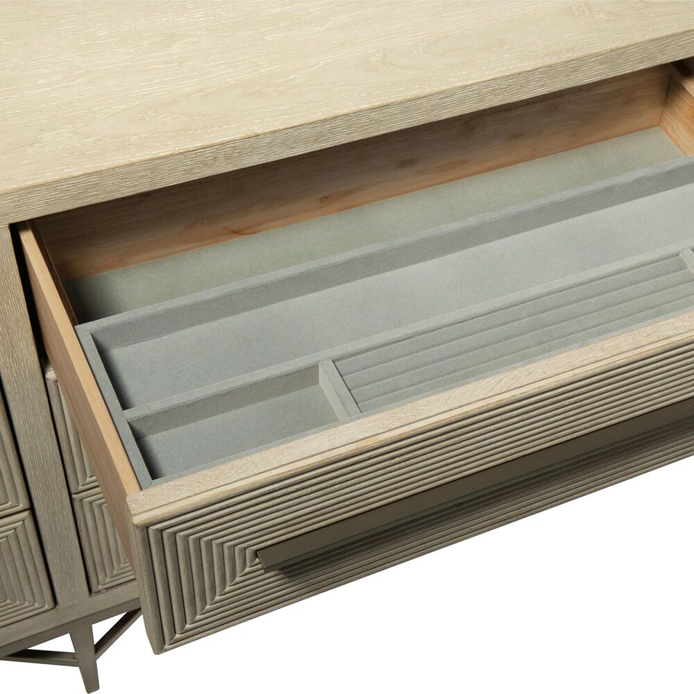 Hooker Furniture Cascade 6-Drawer Dresser in Taupe and Champagne, , large