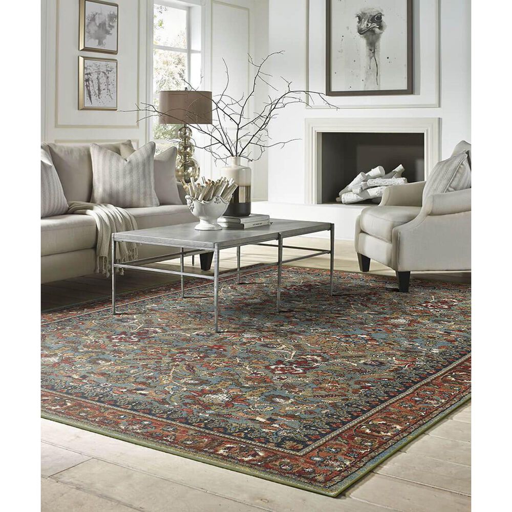 Karastan Spice Market Tigris 90662-50123 12&#39; x 15&#39; Aquamarine Area Rug, , large