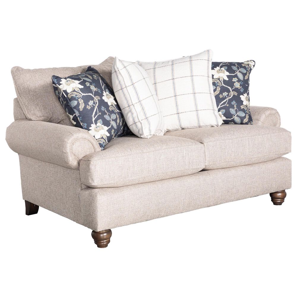 Hickorycraft Furniture Stationary Loveseat in Gray, , large