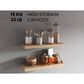 Hearth and Haven Ecco32" Floating Wall Shelf in Old Pine (Set of 2), , large