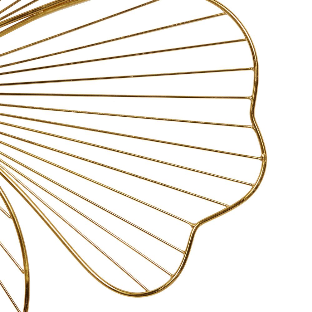 CosmoLiving by Cosmopolitan 26&quot; x 27&quot; Glam Flower Wall Decor in Gold &#40;Set of 3&#41;, , large
