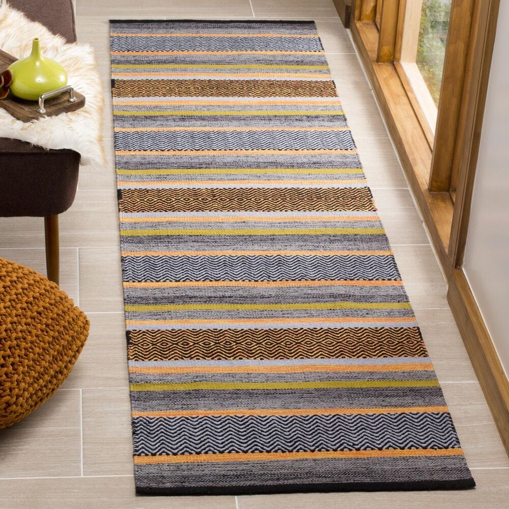 Safavieh Montauk 2&#39;6&quot; x 10&#39; Navy and Multicolor Runner, , large