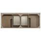 James Martin Vanities Breckenridge 60" Double Bathroom Vanity in Whitewashed Oak with 3 cm Carrara White Marble Top and Rectangular Sinks, , large