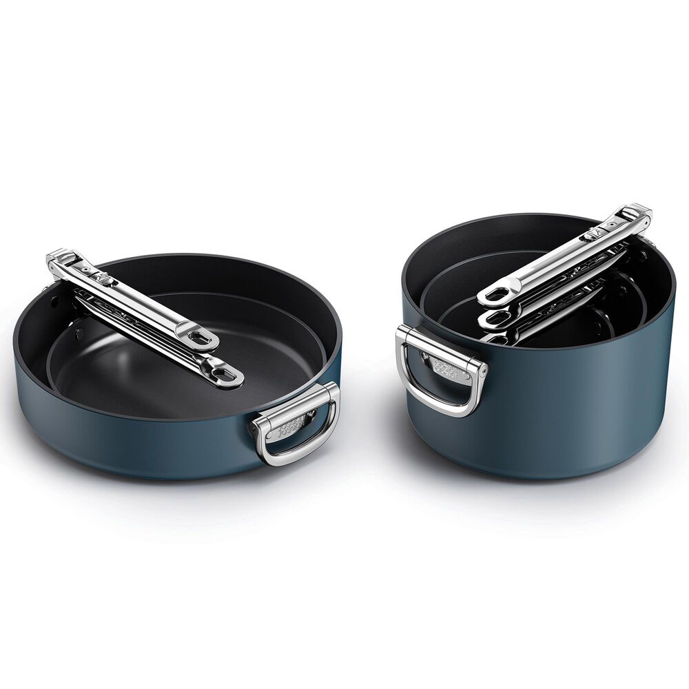 Joseph Joseph Space 8-piece Non-stick Ceramic Cookware Set with Folding Handles, , large