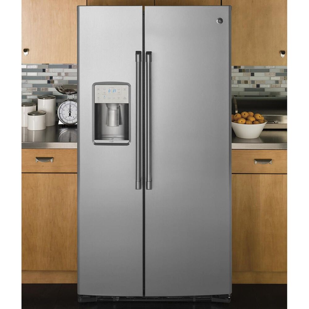 Cafe 21.9 Cu. Ft. Counter Depth Side by Side Refrigerator in Stainless Steel, , large