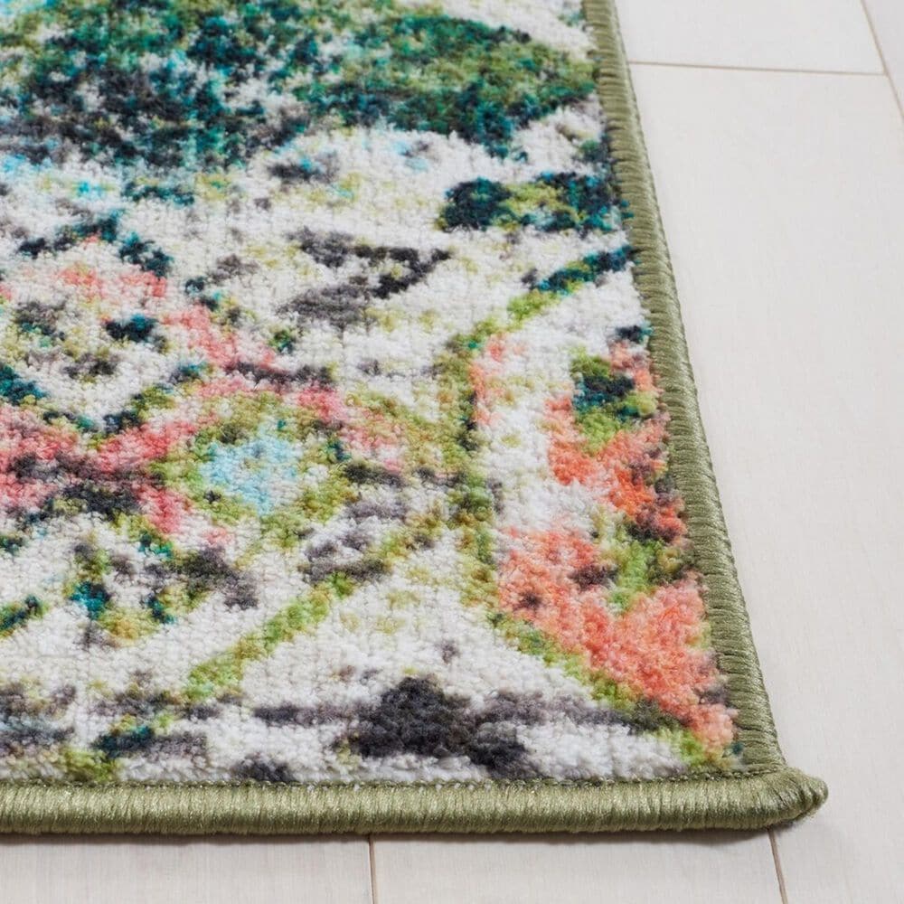 Safavieh Riviera 5&#39;5&quot; x 7&#39;7&quot; Green and Light Blue Area Rug, , large