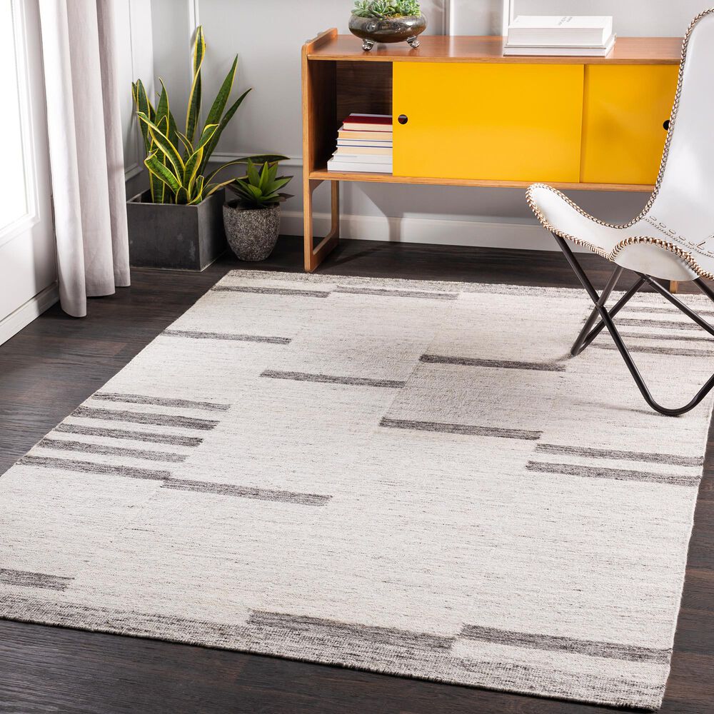 Surya Tamaris TMI-2302 5&#39; x 7&#39;6&quot; Cream, Charcoal and Gray Area Rug, , large