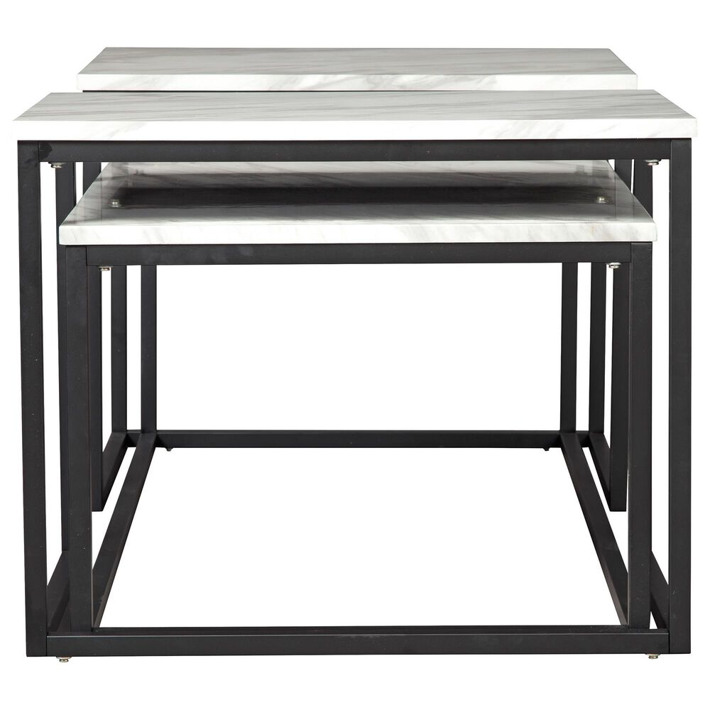 Ashley Donnesta 3-Piece Nesting Table Set in Gray and Black, , large