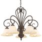 Golden Lighting Homestead 5-Light Nook Chandelier in Rubbed Bronze, , large