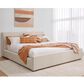 Urban Home Louis Queen Upholstered Platform Sleigh Bed in Natural Linen, , large