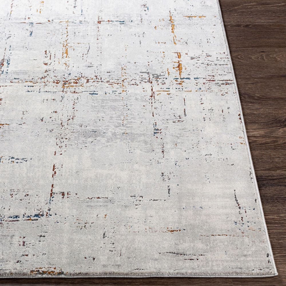 Surya Aisha 2&#39;7&quot; x 4&#39;11&quot; Charcoal, Gray, Dark Blue, Off-White, Burgandy and Burnt Orange Area Rug, , large