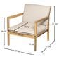 Hearth and Haven Outdoor Club Chair with Tapered Legs in Beige (Set of 2), , large