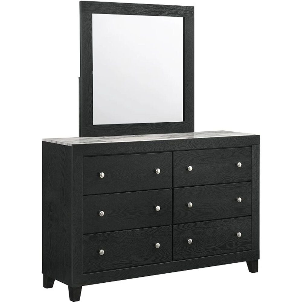 Crown Mark Cadence Mirror in Black, , large