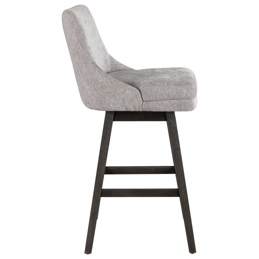 Armen Living Branson 30" Swivel Bar Stool in Gray, , large