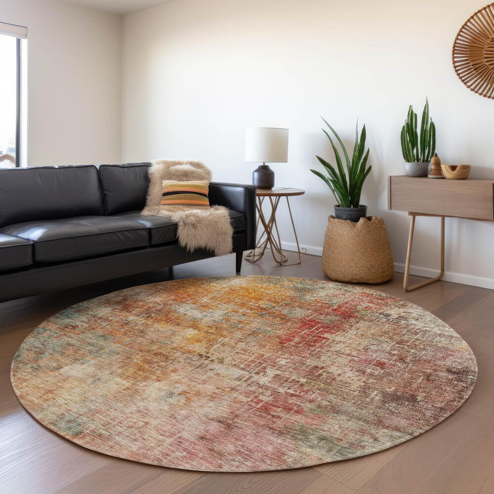 Dalyn Rug Company Nouveau NV21 8&#39; Round Tan Indoor/Outdoor Area Rug, , large
