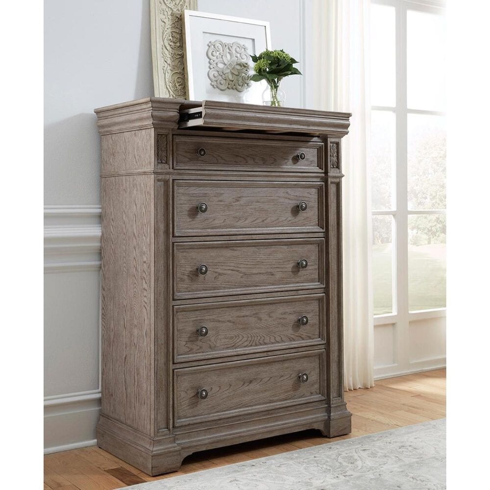 Chapel Hill Kingsbury Chest in Gray and Brown, , large