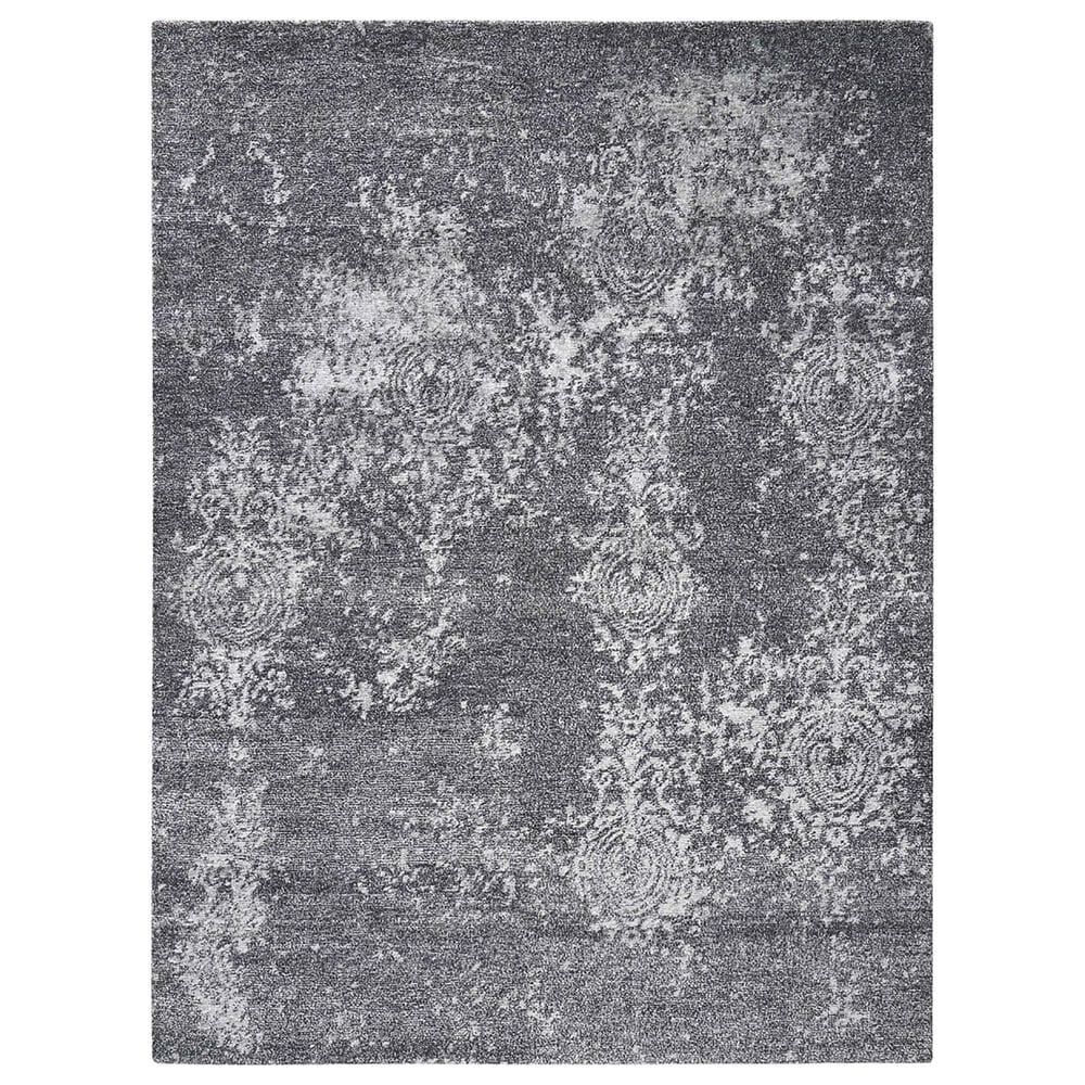 Nourison Silk Shadows 7"9" x 9"9" Graphite Area Rug, , large