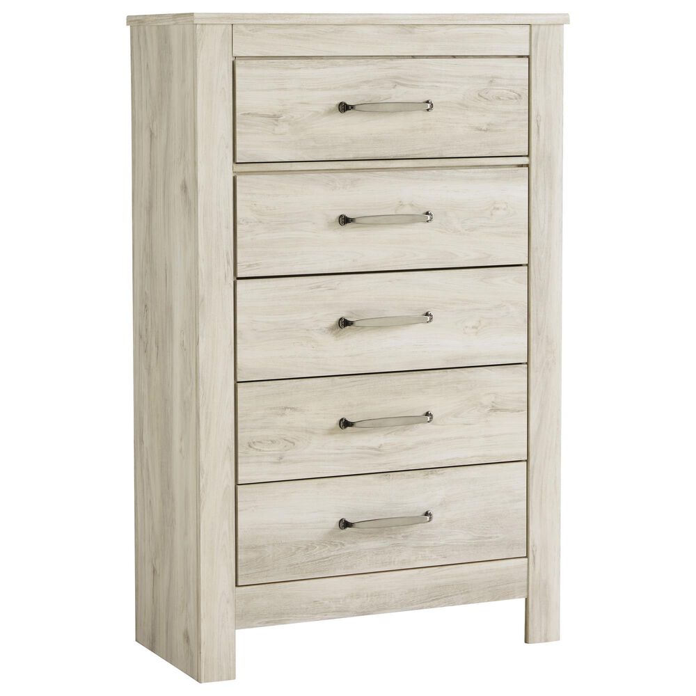 Ashley Bellaby 5 Drawer Chest in Whitewash, , large
