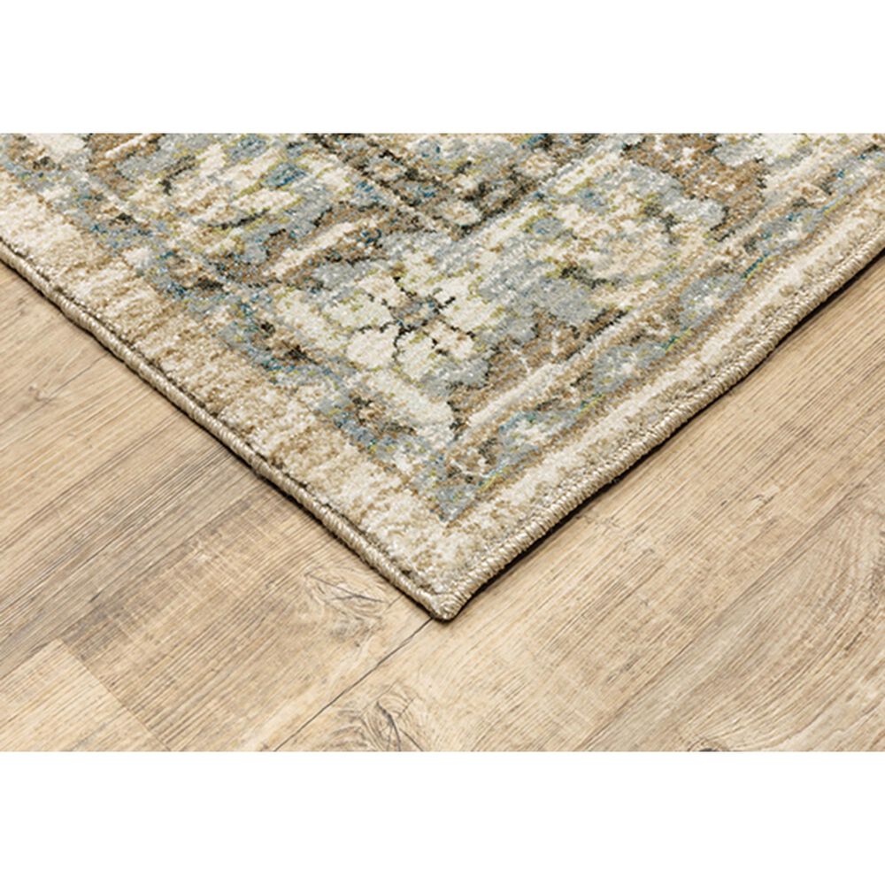 Oriental Weavers Andorra Medallion 9818G 8&#39;6&quot; x 11&#39;7&quot; Beige Area Rug, , large