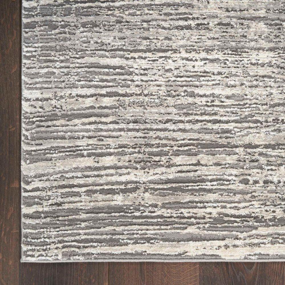 Nourison Sustainable Trends 2&#39;2&quot; x 7&#39;6&quot; Ivory and Grey Runner, , large