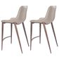 Zuo Modern Magnus Counter Chair in Gray/Dark Brown (Set of 2), , large