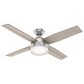 Hunter Dempsey 52" Ceiling Fan with Light in Brushed Nickel, , large