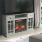 Fabio Flames Madeline 54" TV Stand with Electric Fireplace in Fairfax Oak, , large