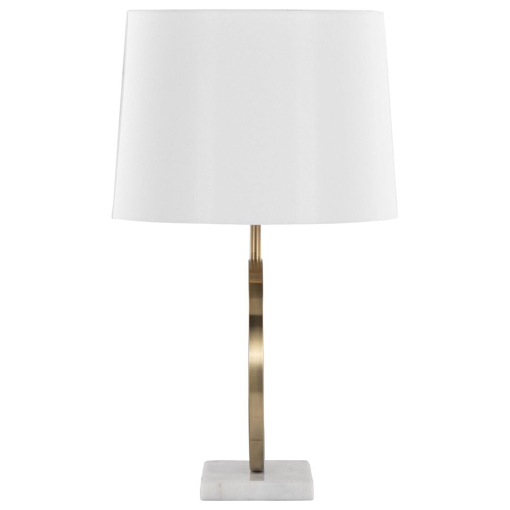 Grandview Gallery Moon Table Lamp in Gold and White, , large