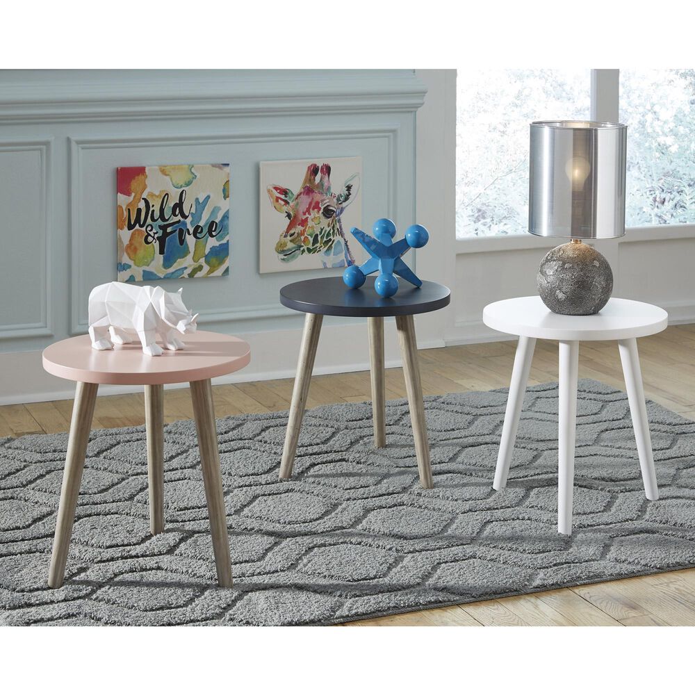 Ashley Fullersen Accent Table in Blue and Light Tan, , large