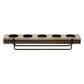 Maple and Jade Pillar 5-Plate Decorative Candelabra in Washed Brown and Matte Black, , large