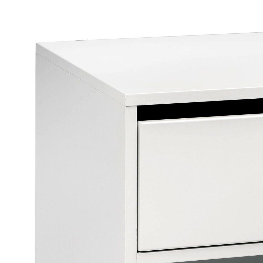 Babyletto Hudson 1 Drawer Nightstand with USB Port in White, , large