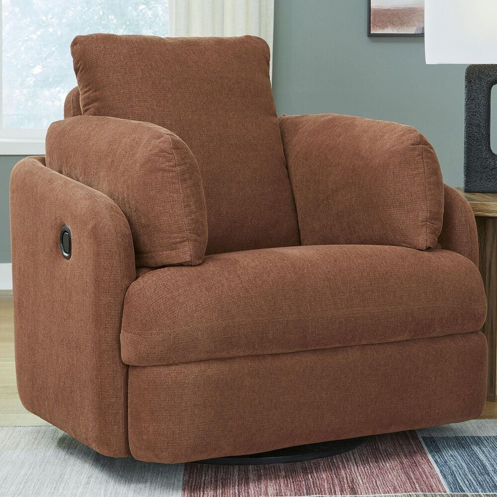 Ashley Modmax Swivel Glider Recliner in Spice, , large