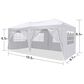 HOMLUX 10" x 20" Outdoor Pop Up Canopy Gazebo for Party in White, , large