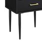 Walker Edison Olivia 20" 2-Drawer Side Table in Black, , large