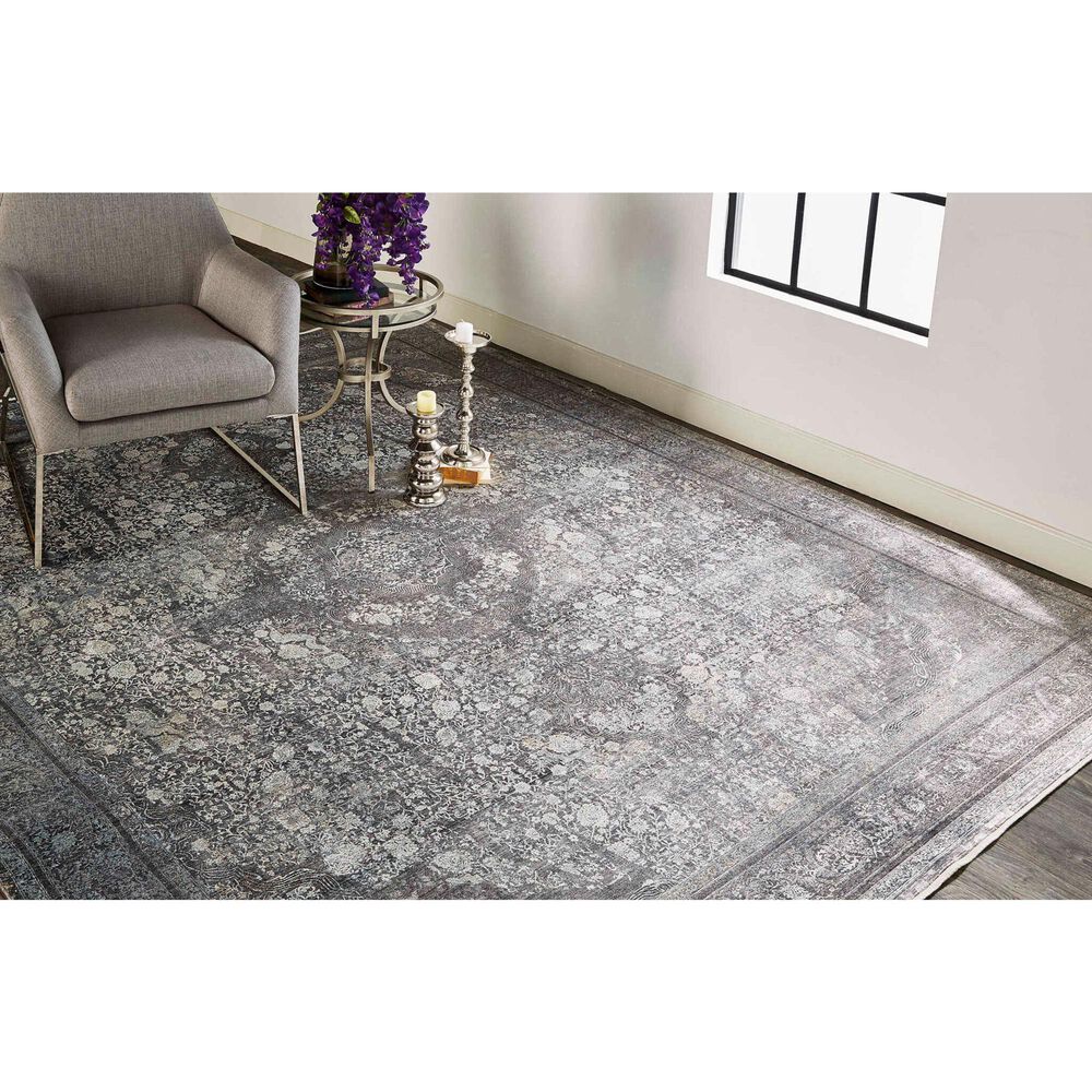 Feizy Sarrant 5&#39; x 7&#39;2&quot; Charcoal Area Rug, , large