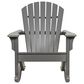 Oceanside Adirondack Shellback Rocker Chair in Charcoal, , large