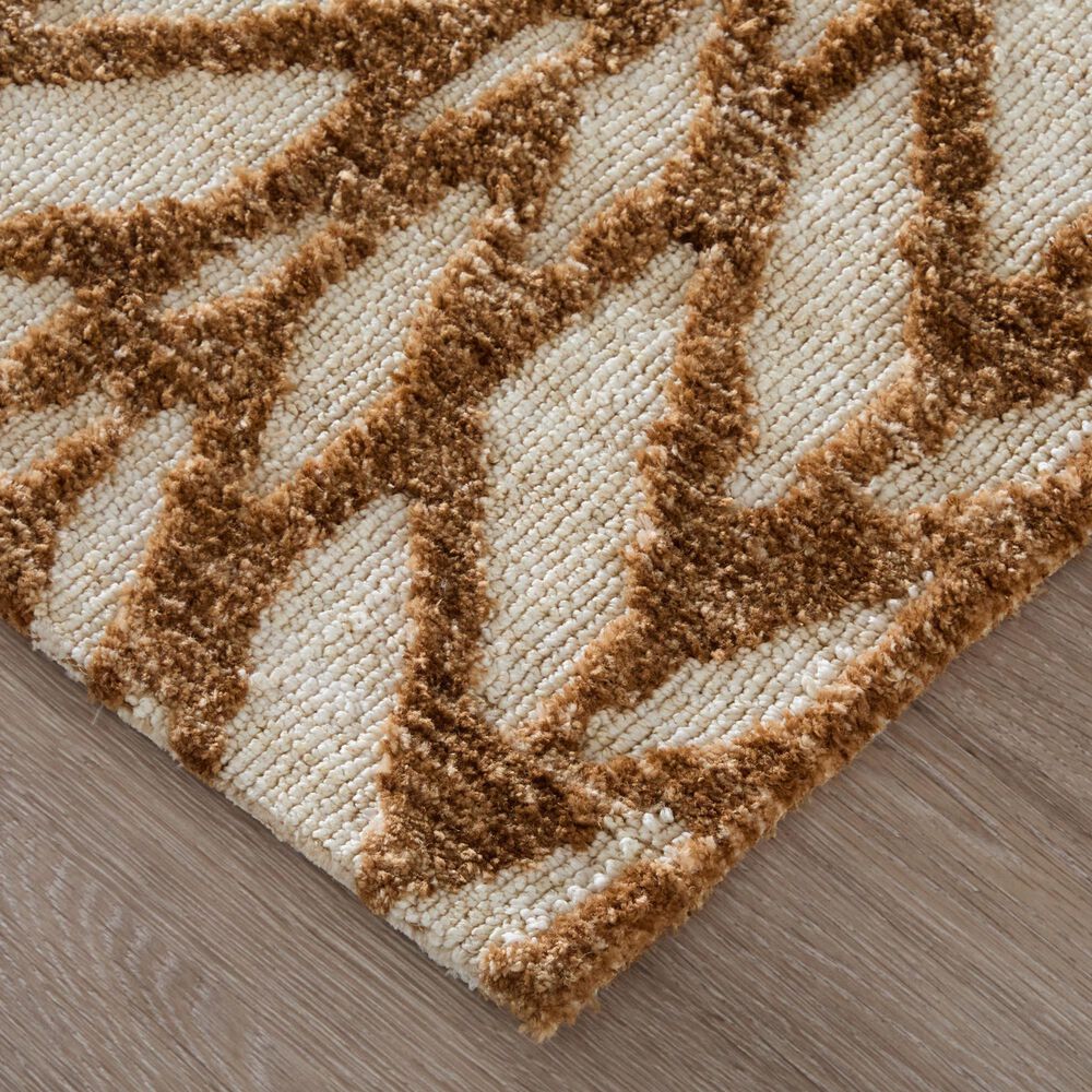 Feizy Colton Brown 3&#39;6&quot; x 5&#39;6&quot; Area Rug, , large