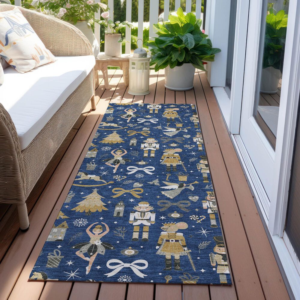 Dalyn Rug Company Wonderland WN35 Navy 2&#39;3&quot; x 7&#39;6&quot; Runner, , large