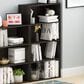 HOMLUX 4-Tier Open Shelf Bookcase in Espresso, , large