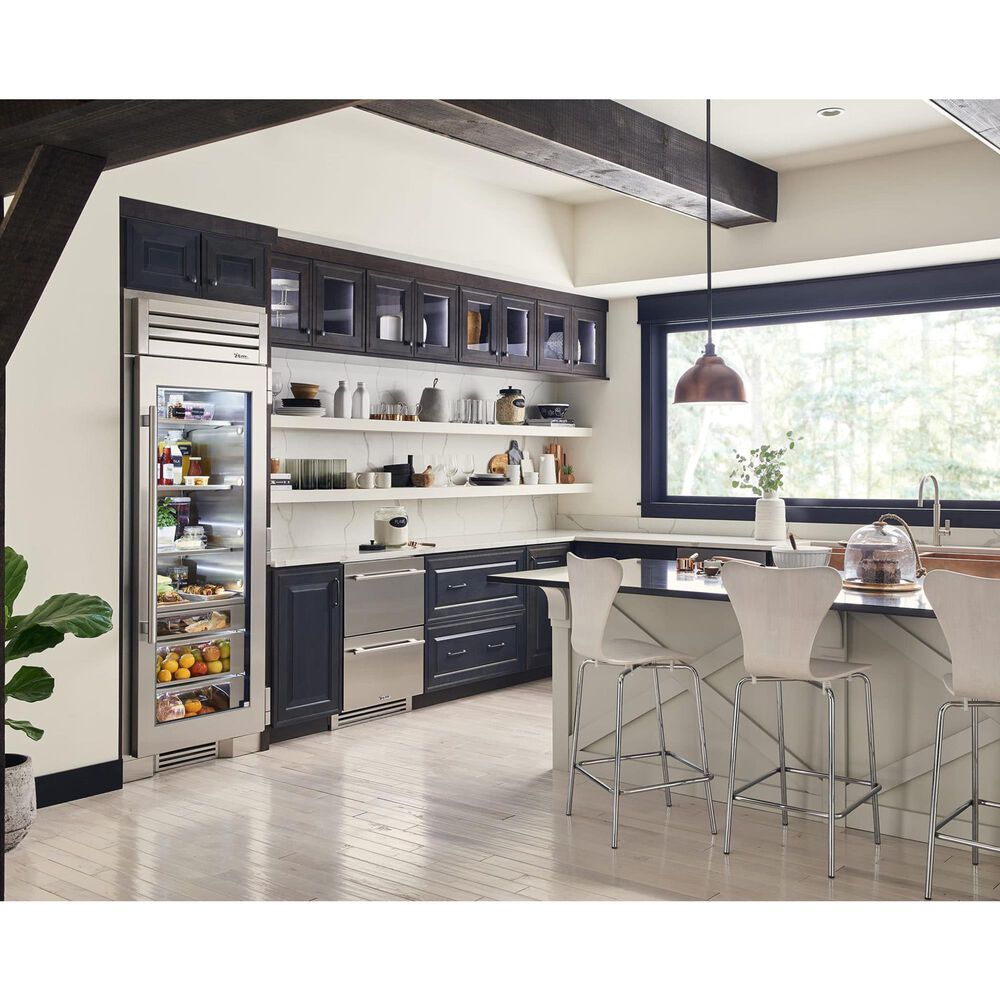 True Residential 24.8 Cu. Ft. Refrigerator Column with Left Hinge and Solid Door in Stainless Steel, , large