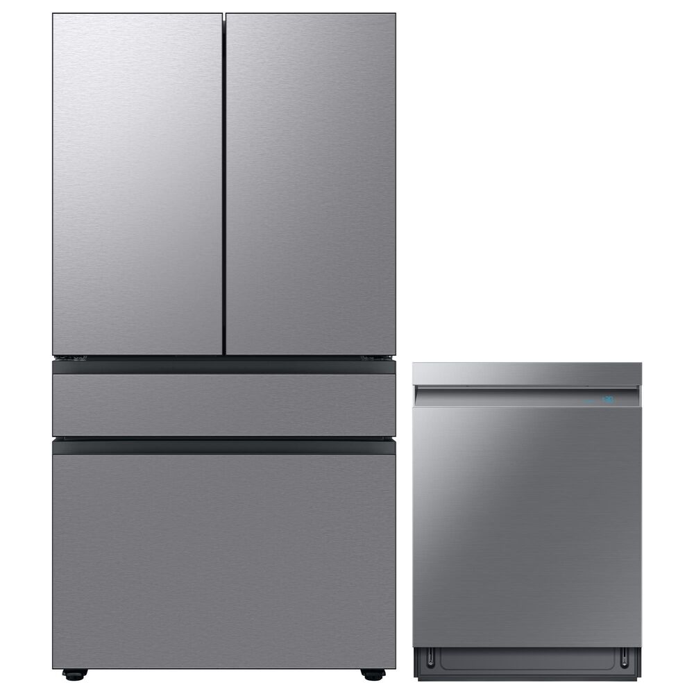 Samsung 2-Piece Kitchen Package with 29 Cu. Ft. 4-Door French Door Refrigerator and Dishwasher in Stainless Steel, , large