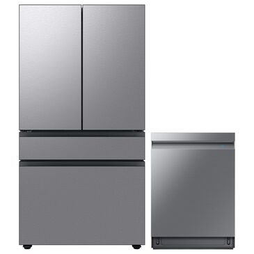 Samsung 2-Piece Kitchen Package with 29 Cu. Ft. 4-Door French Door Refrigerator and Dishwasher in Stainless Steel, , large