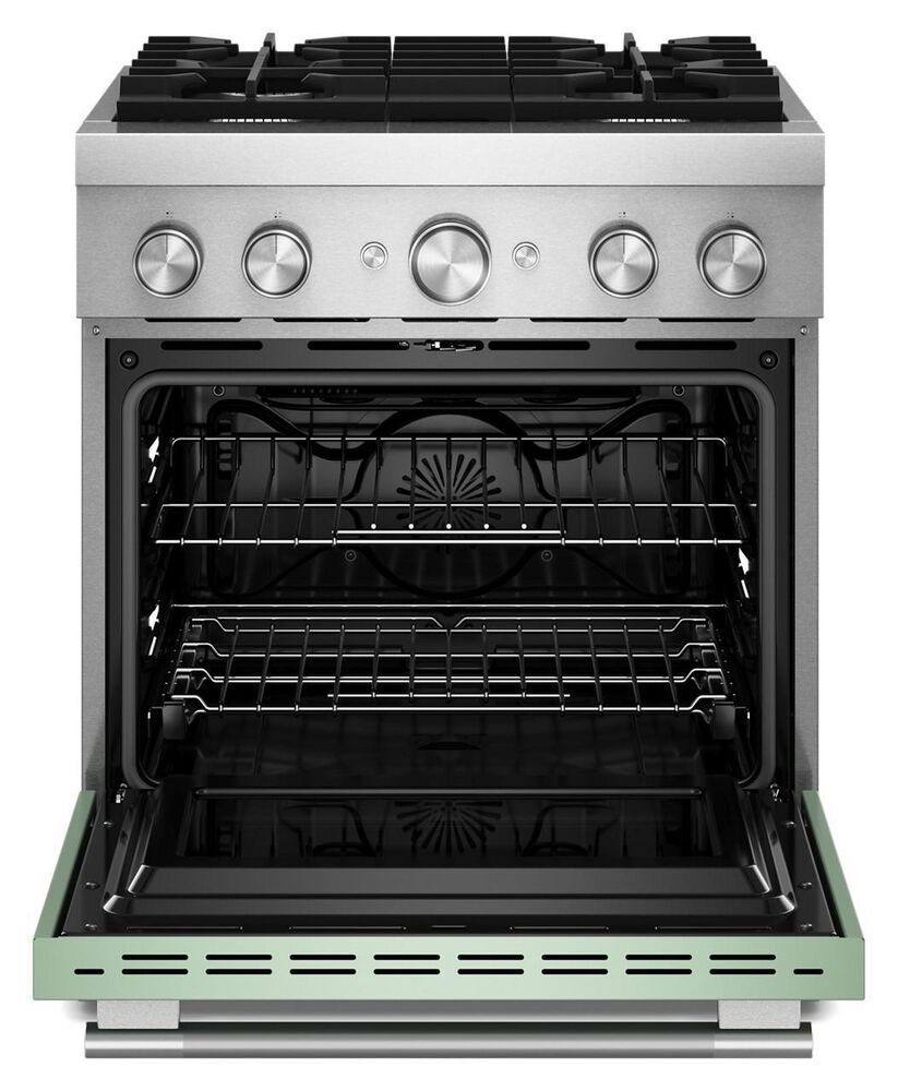 KitchenAid 30" Dual Fuel Freestanding Range with No Preheat Air Fry Mode in Cardamom, , large