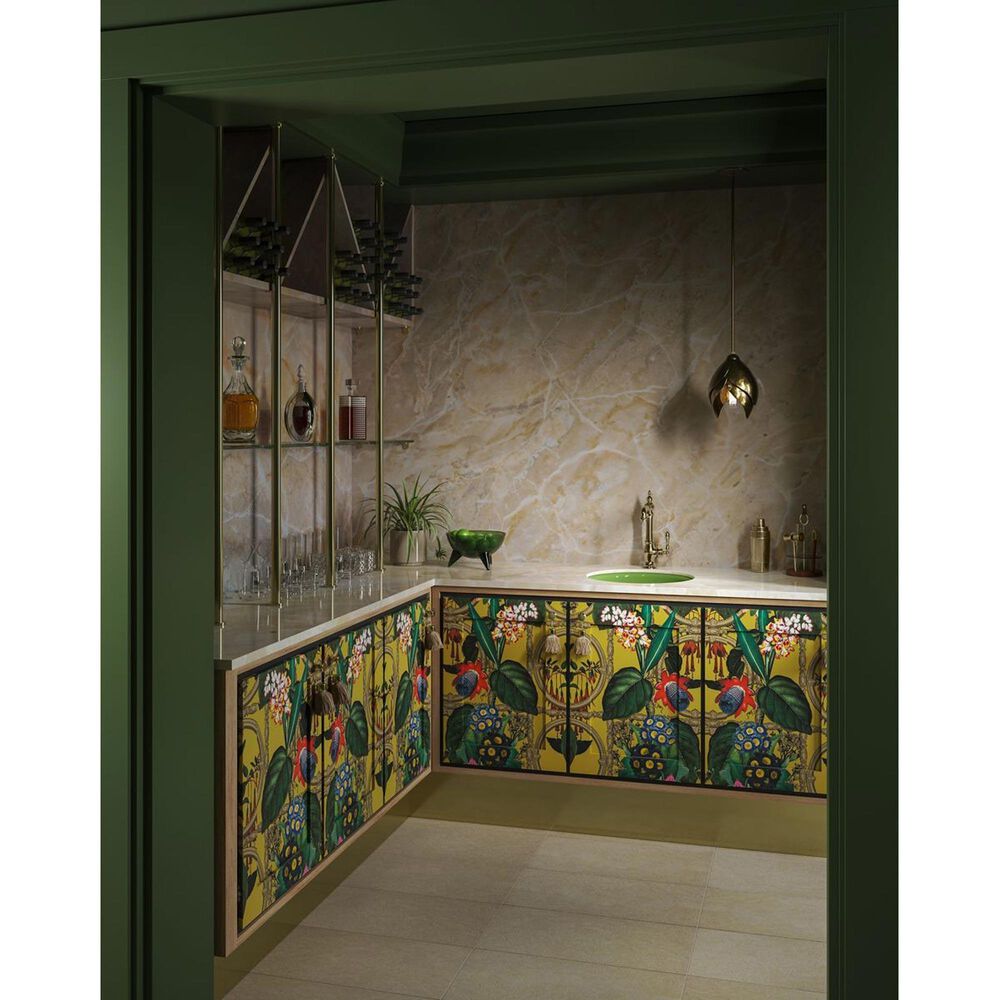 Kohler Porto Fino 18.5" Top-Undermount Single Bowl Bar Sinks in Fresh Green, , large