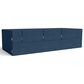 Jaxx Zipline 3-Piece Stationary Convertible Sleeper Sofa in Indigo Velvet, , large